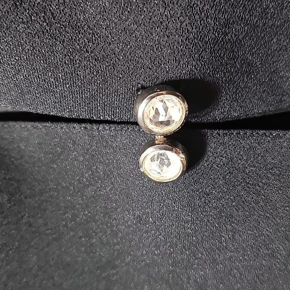 Daymor Couture C. Mercedes Ferreira Black Embellished Blazer Jacket Size 14 - Picture 4 of 8